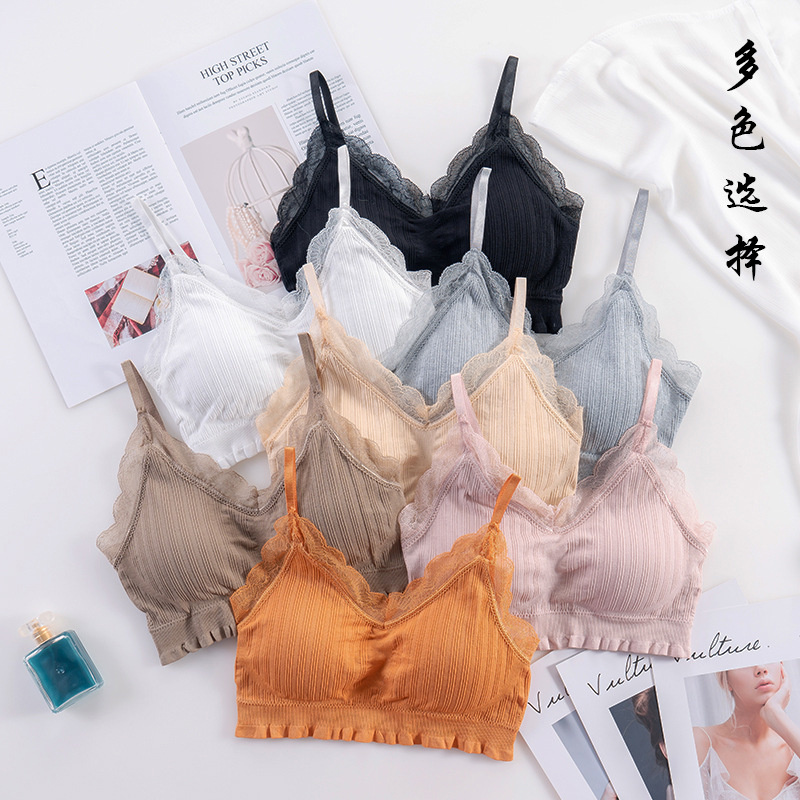 Lace Bralette Set - 3D Sexy Lingerie Dikişsiz Spor Sutyeni