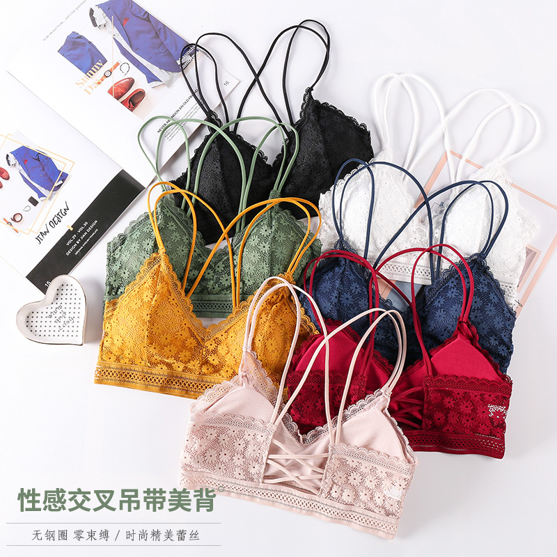 Lace Bralette Set - 3D seksi iç çamaşırı dikişsiz spor