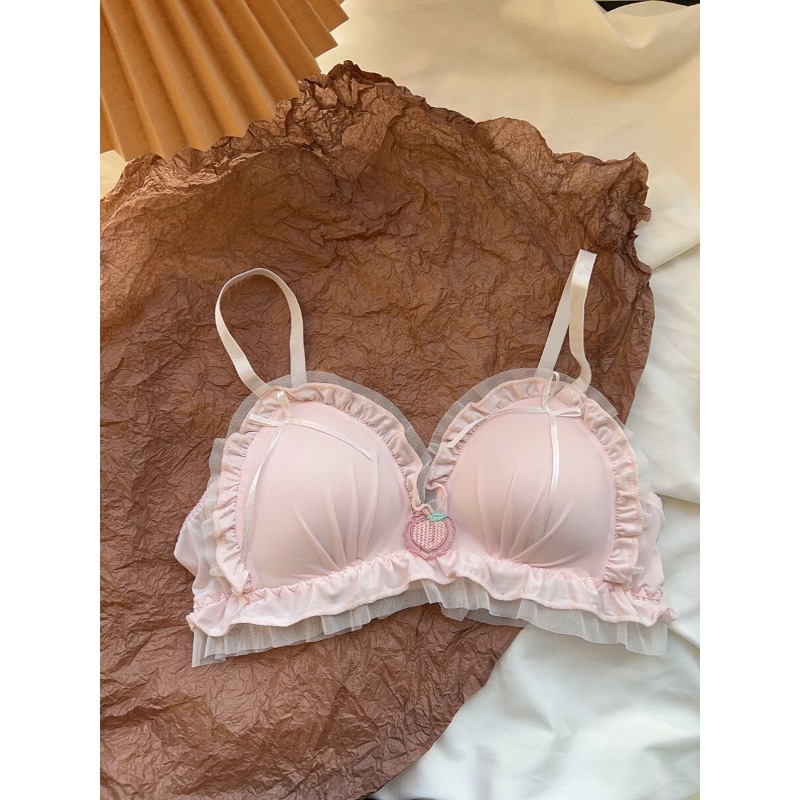 Sleep Bra Bralette - Tatlı Üçgen Bralet Seti Balensiz İnce