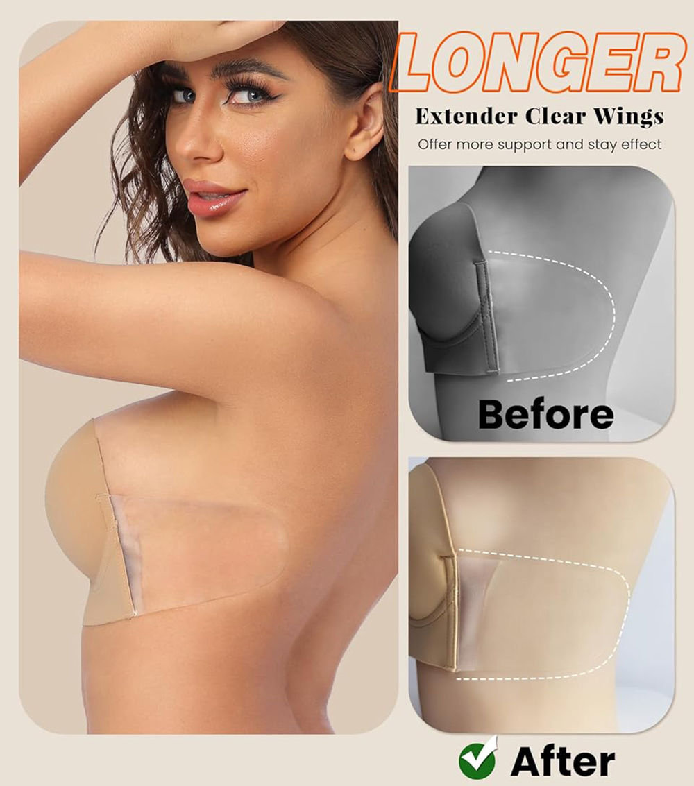 Yapışkanlı Sütyen Derin Göğüs  - Backless Bra Sticky incelemesi ve fiyatı